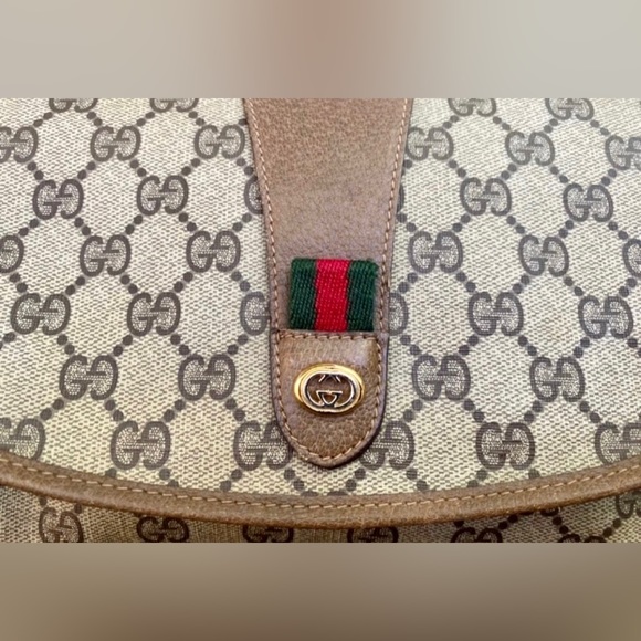 AUTHENTIC GUCCI GG Sherry Web Accessory Collection Clutch - Picture 4 of 6
